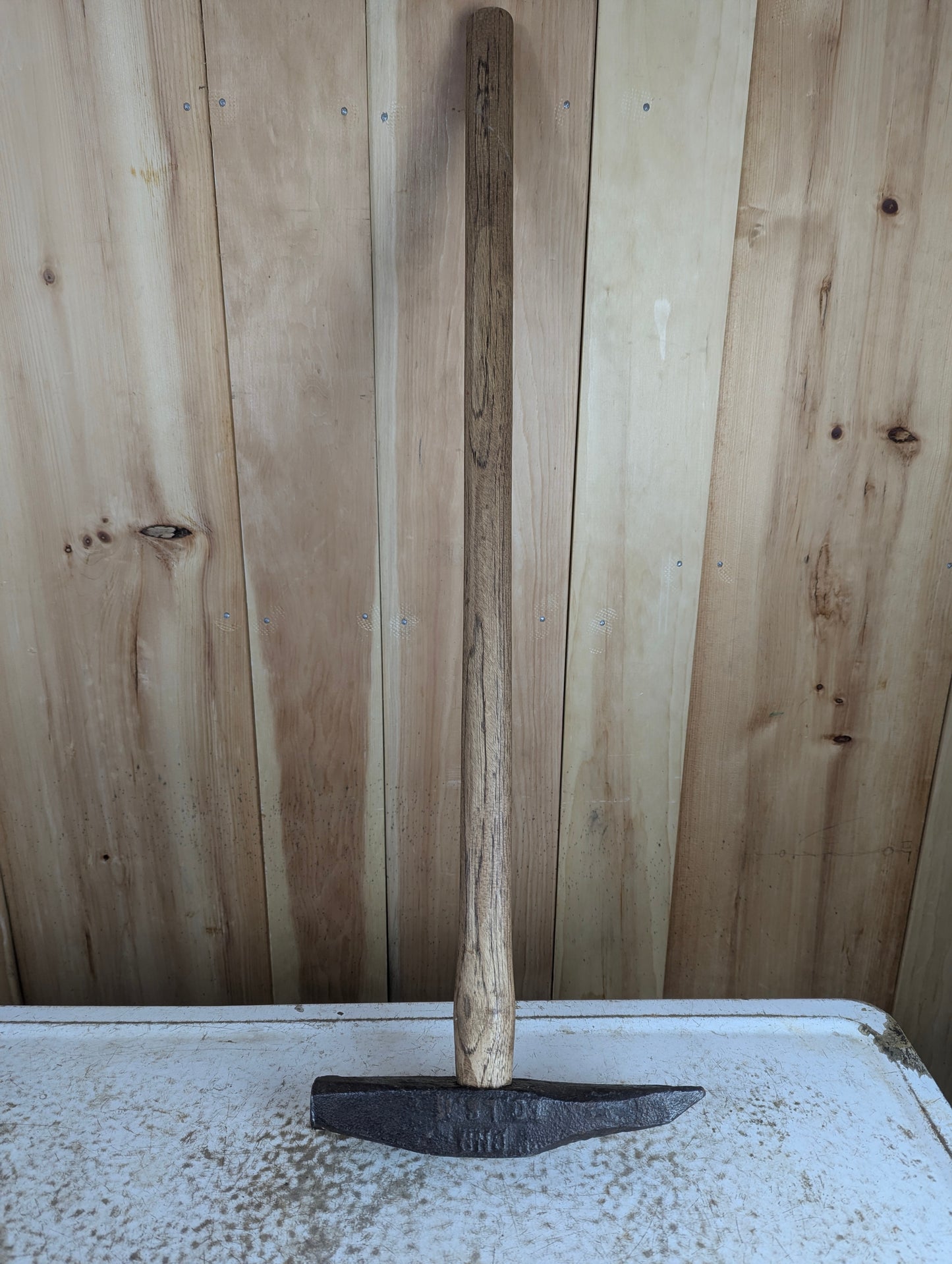 Antique CNR Embossed 36" Railroad Spike Maul Sledge Hammer