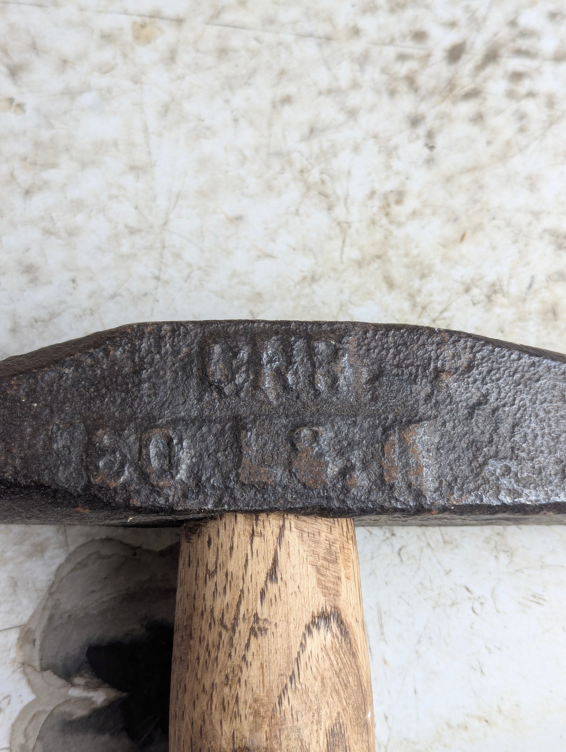 Antique CNR Embossed 36" Railroad Spike Maul Sledge Hammer - view 2