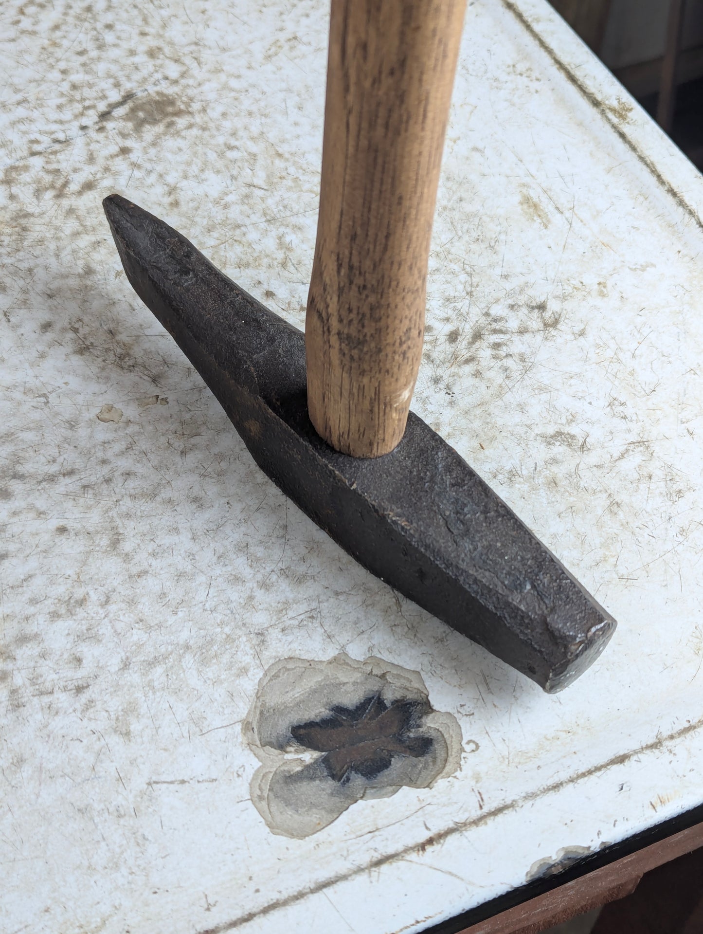 Antique CNR Embossed 36" Railroad Spike Maul Sledge Hammer - view 4
