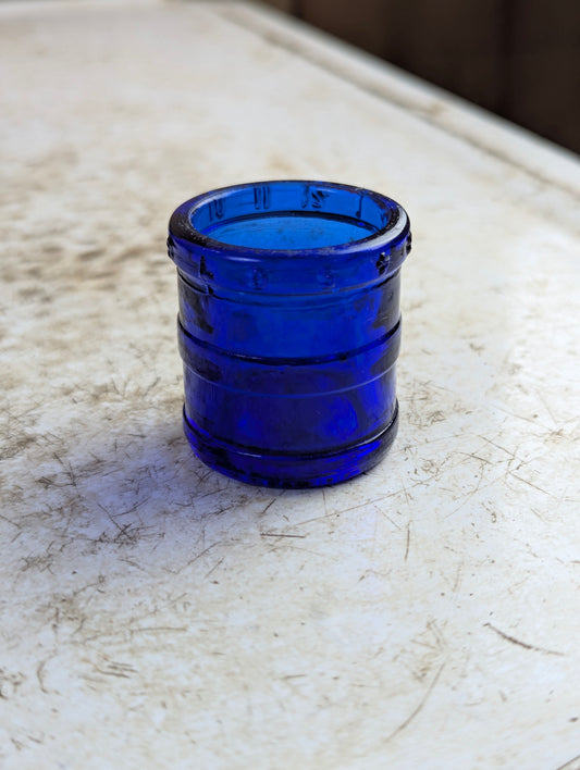 Antique Cobalt Blue Glass Medicine Dose Cup