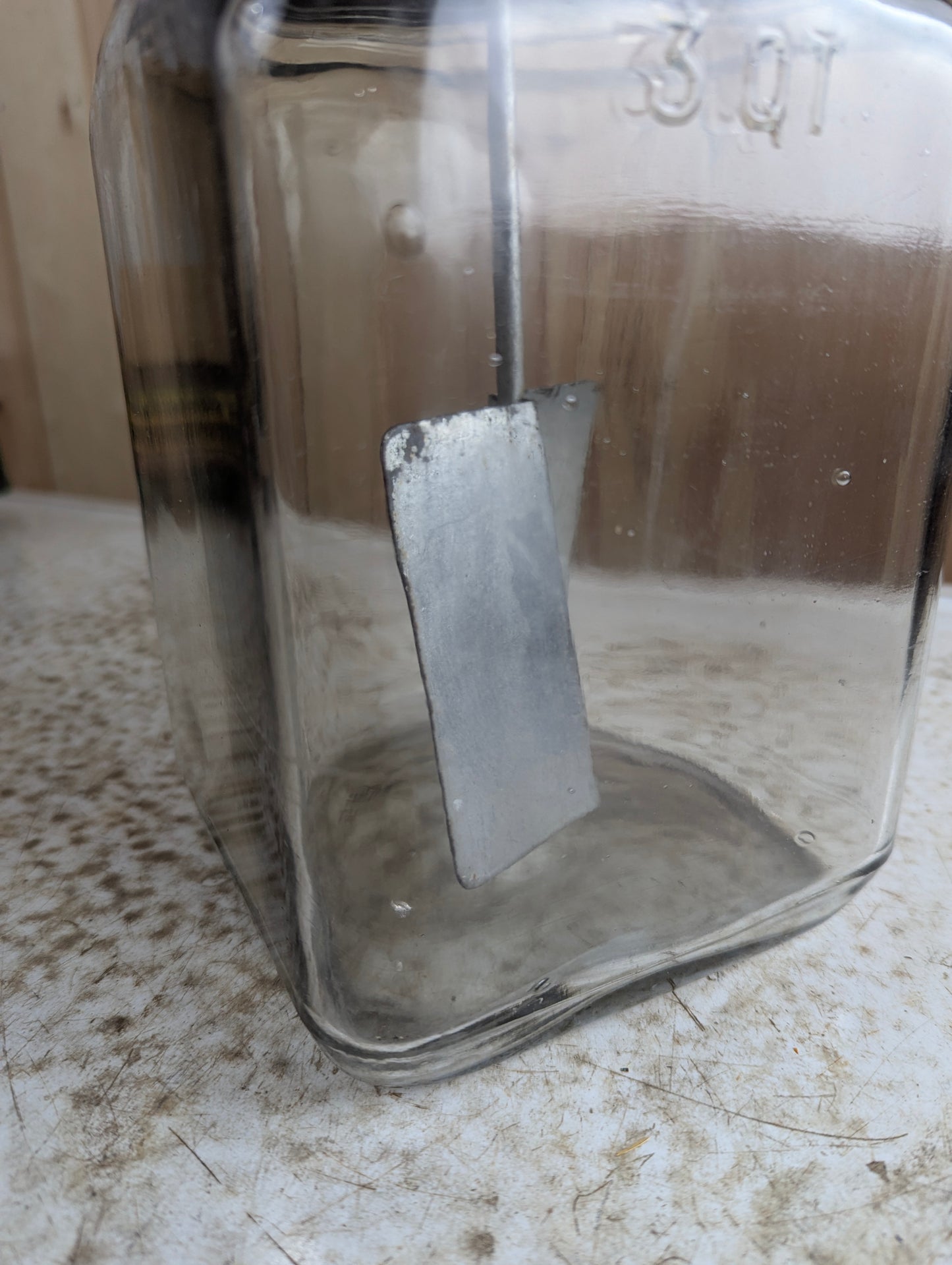 Antique Dazey 3 Quart Glass Butter Churn - view 3