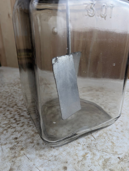 Antique Dazey 3 Quart Glass Butter Churn - view 3