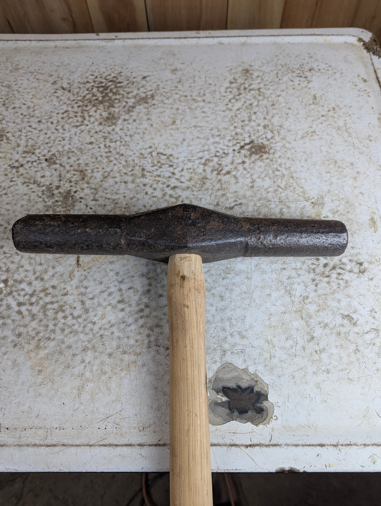 Antique Double Headed 36" Railroad Spike Maul Sledge Hammer - view 2