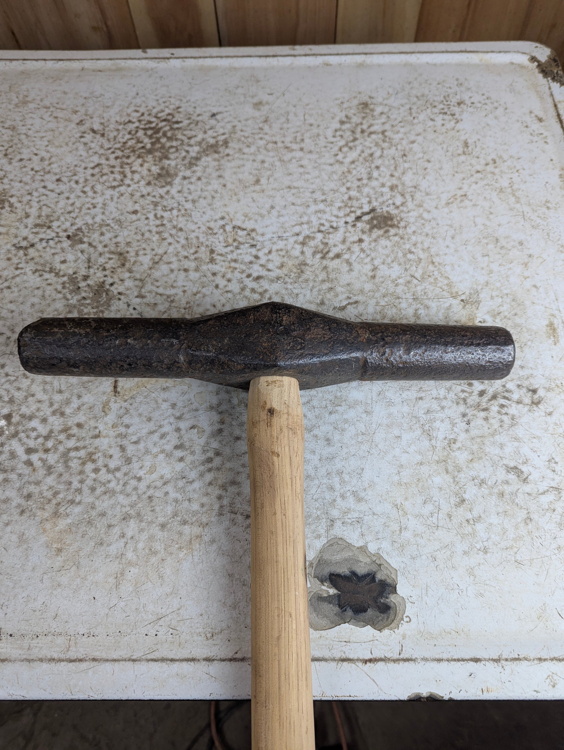 Antique Double Headed 36" Railroad Spike Maul Sledge Hammer - view 2