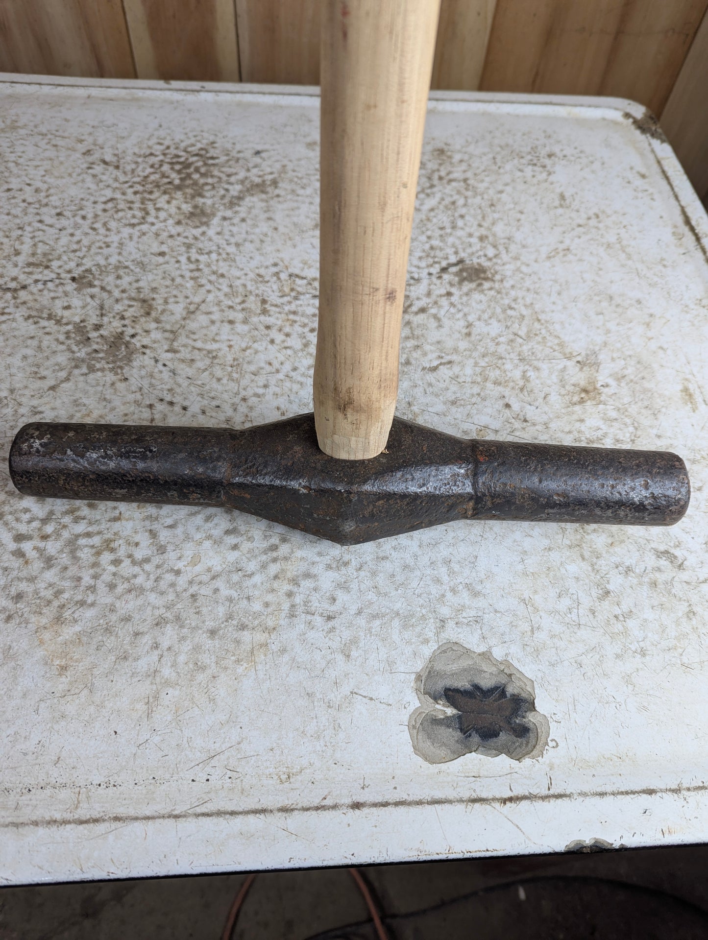 Antique Double Headed 36" Railroad Spike Maul Sledge Hammer - view 3