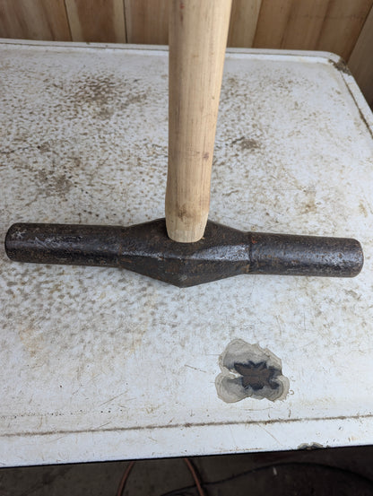 Antique Double Headed 36" Railroad Spike Maul Sledge Hammer - view 3