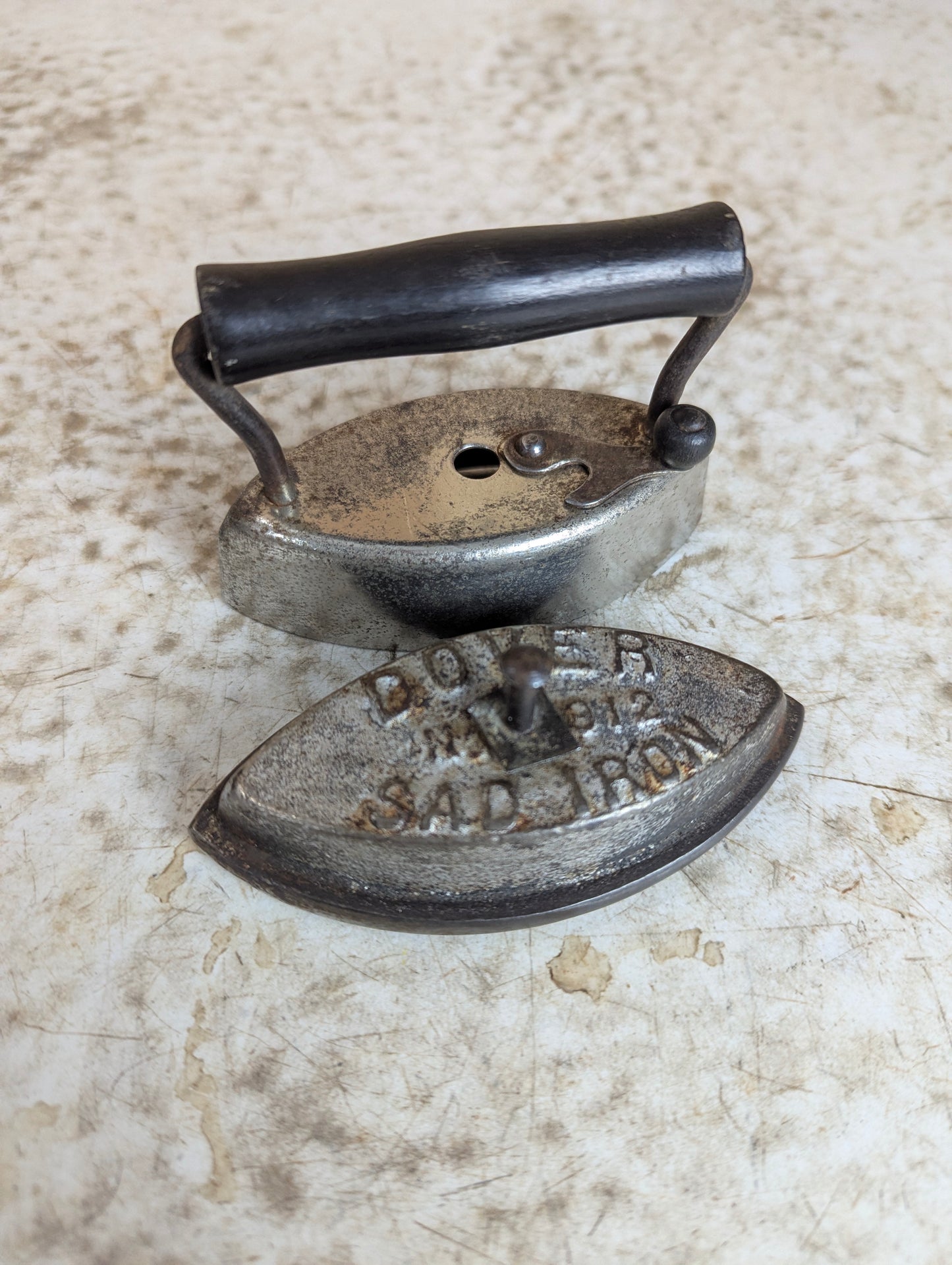 Antique Dover 912 Child's Sad Iron - view 5