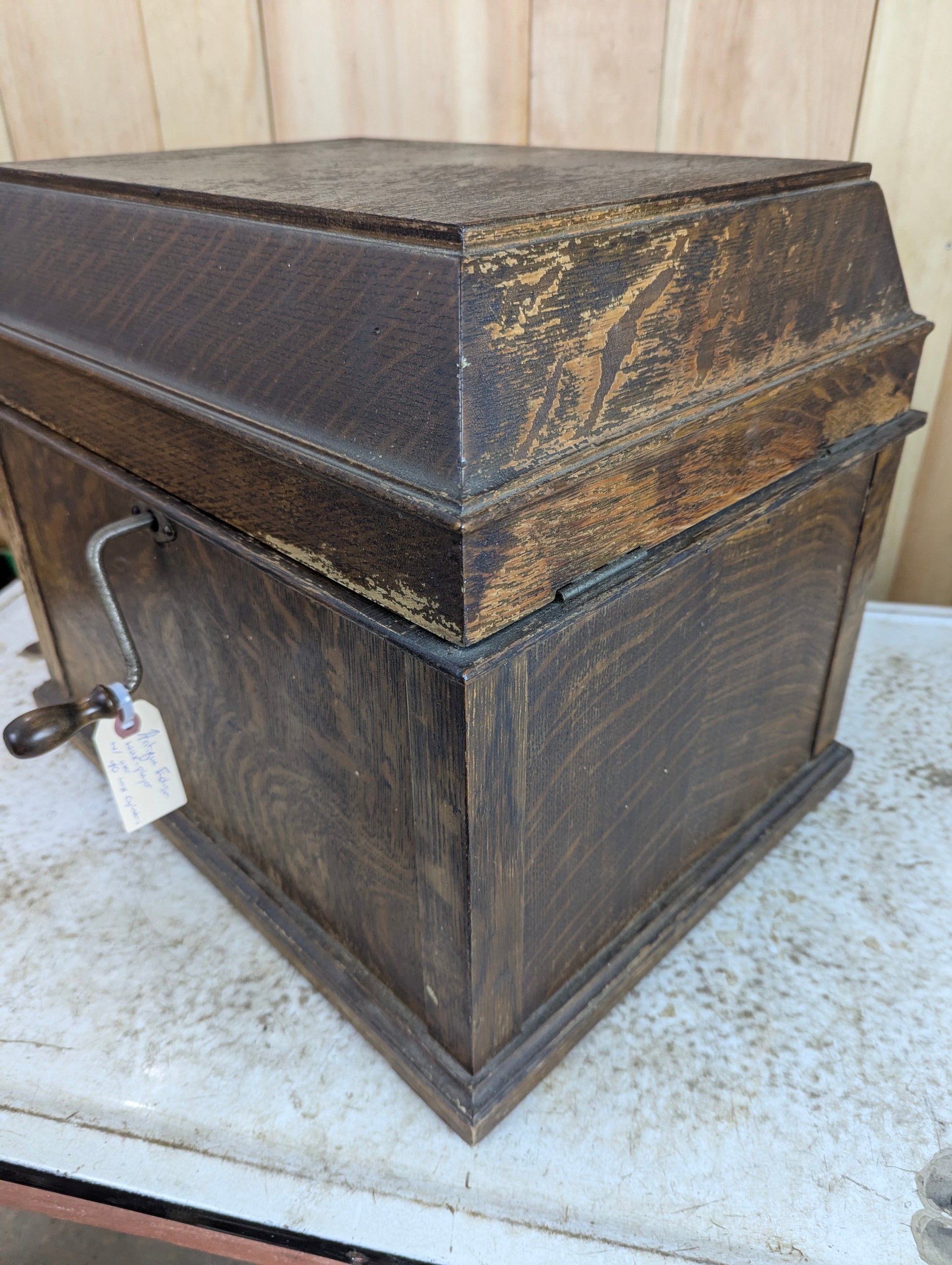 Antique Edison Amerbola Cylinder Phonograph with over 90 Cylinder Records - view 10