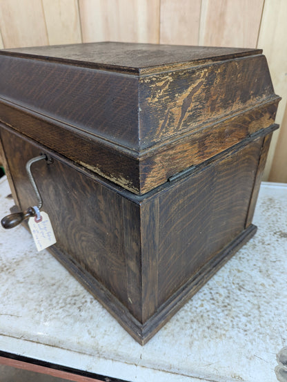 Antique Edison Amerbola Cylinder Phonograph with over 90 Cylinder Records - view 10