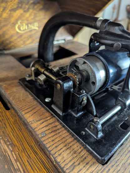 Antique Edison Amerbola Cylinder Phonograph with over 90 Cylinder Records - view 5