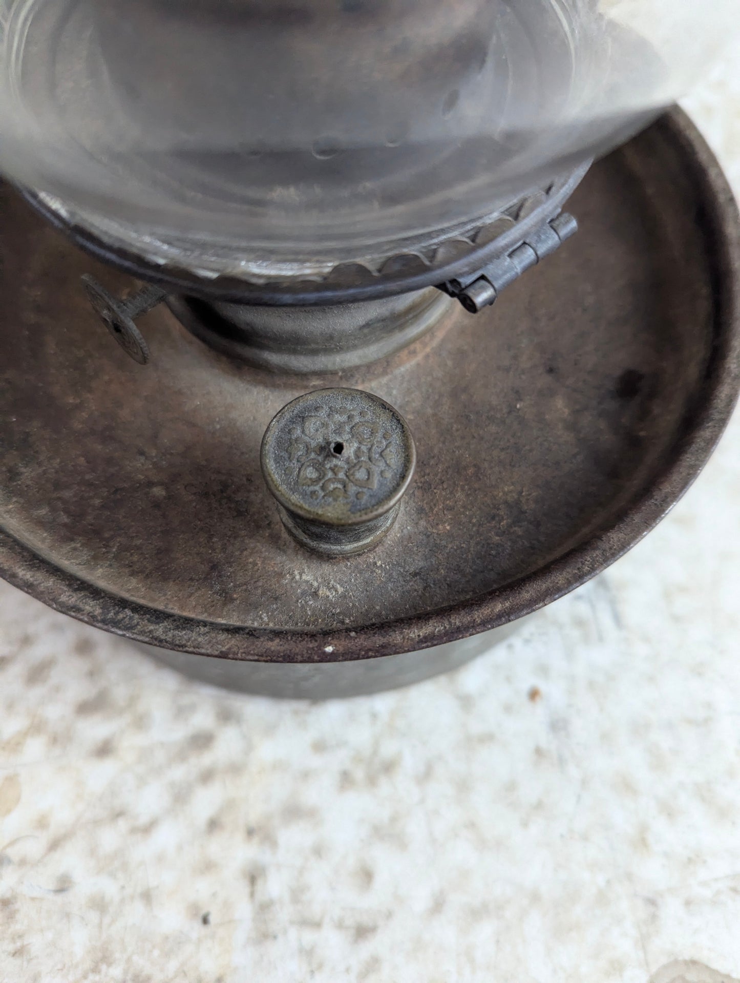 Antique Edward Miller & Co. Oil Lamp with Lantern Shade - view 3