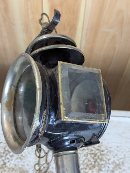 Antique Fairbanks Lavender & Son Carriage Coach Lamp Lantern - view 3