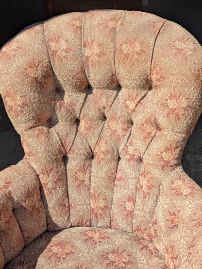 Antique Flowered Chair - view 2