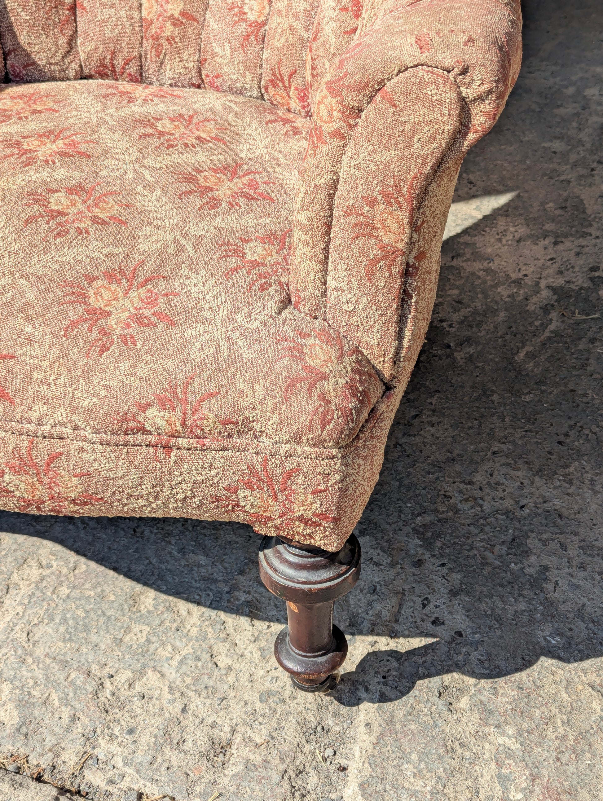 Antique Flowered Chair - view 4