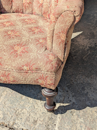 Antique Flowered Chair - view 4