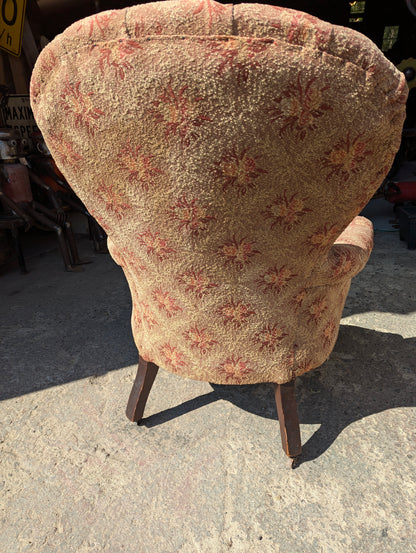 Antique Flowered Chair - view 5