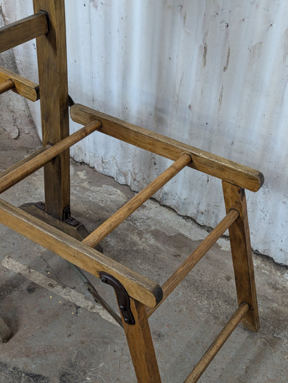 Antique Folding Washtub Bench with Wringer - view 7