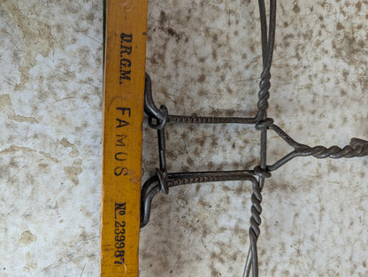Antique German Wire Coat Hanger - view 2