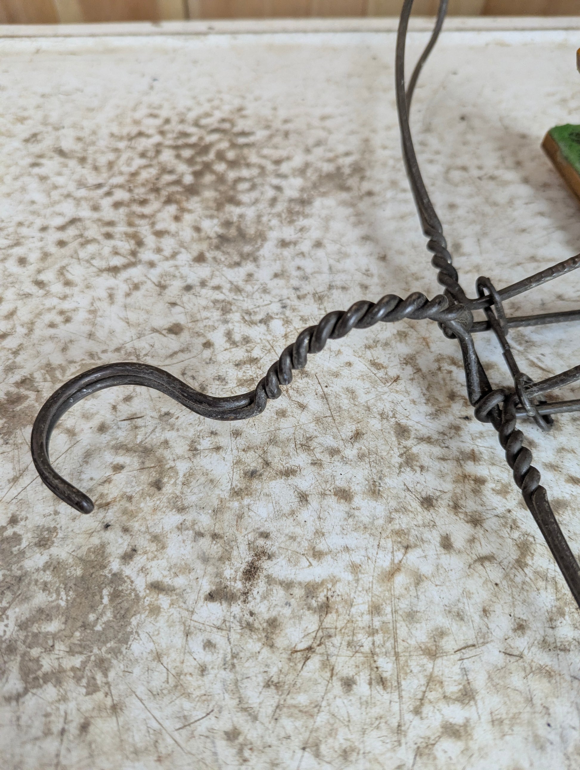 Antique German Wire Coat Hanger - view 4