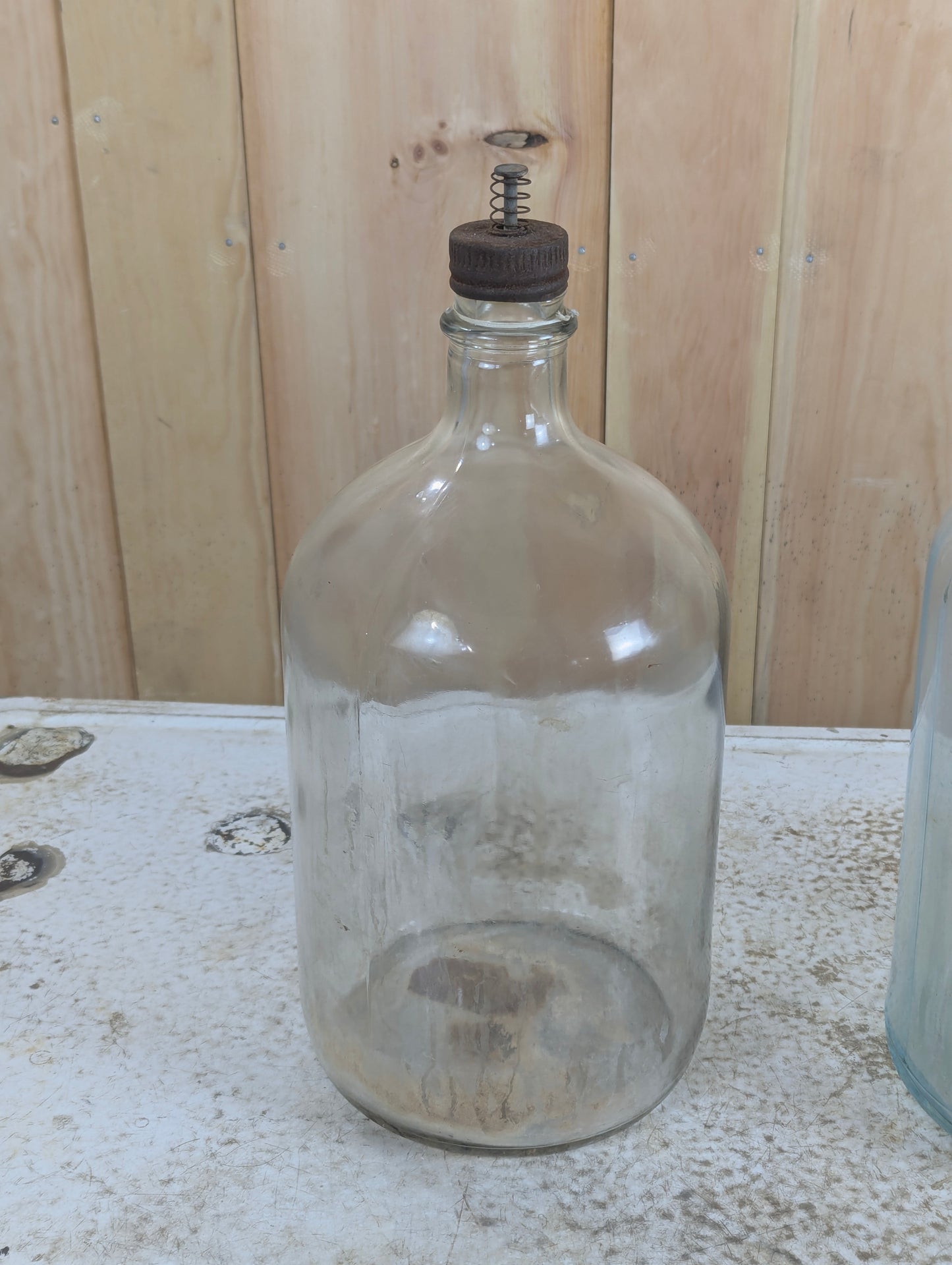 Antique Glass Fuel Jars - view 3