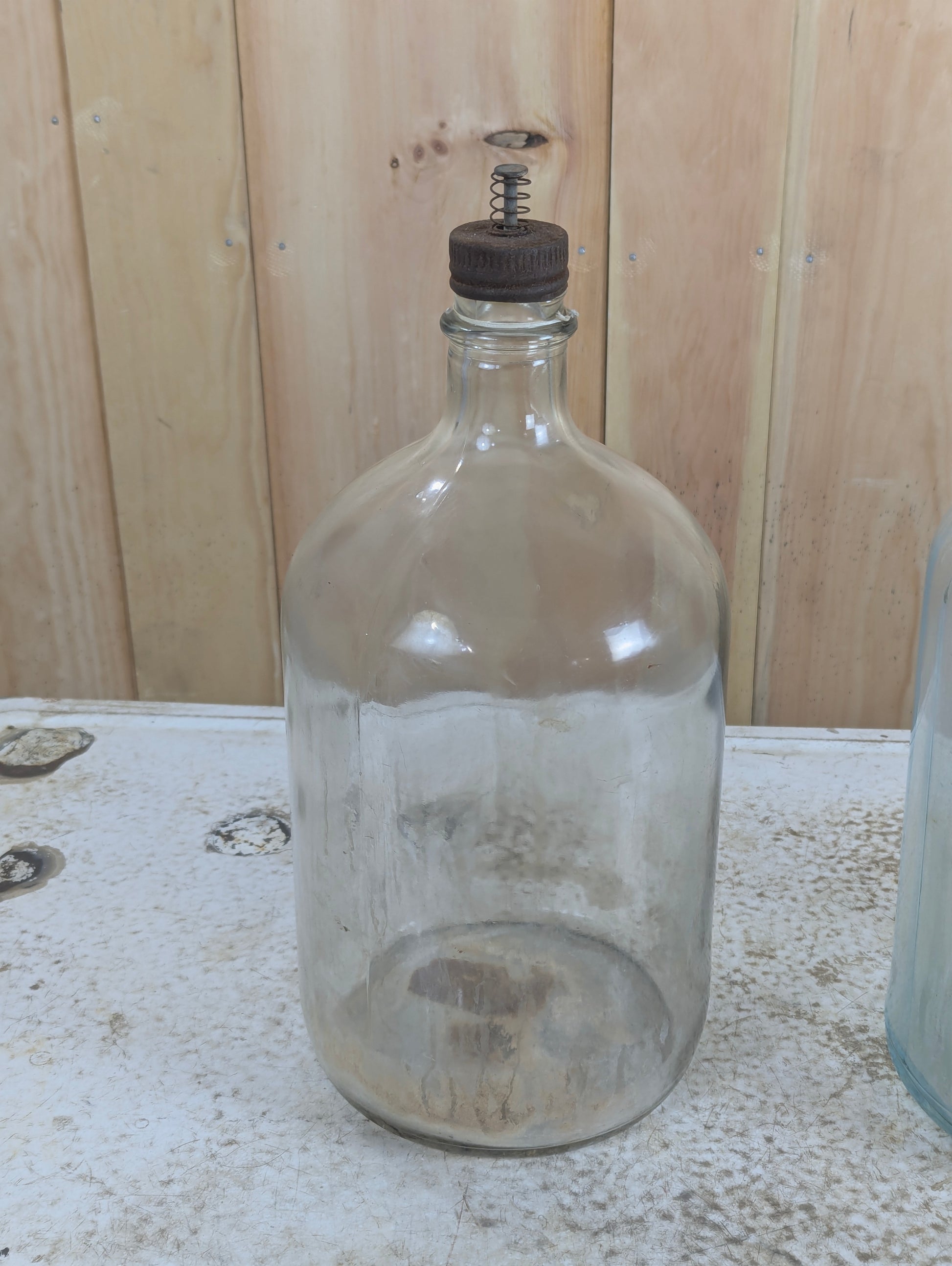 Antique Glass Fuel Jars - view 3