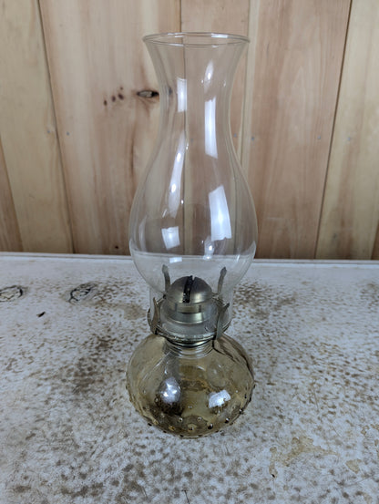 Antique Glass Oil Lamp - view 8