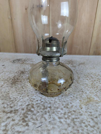 Antique Glass Oil Lamp - view 9