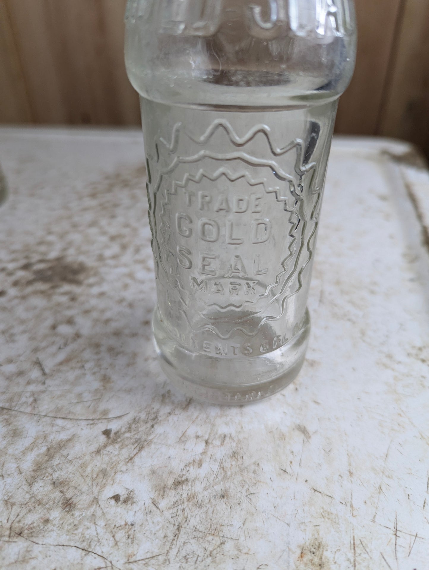 Antique Gold Seal Coca-Cola Canada 6oz Embossed Glass Soda Bottle - view 2