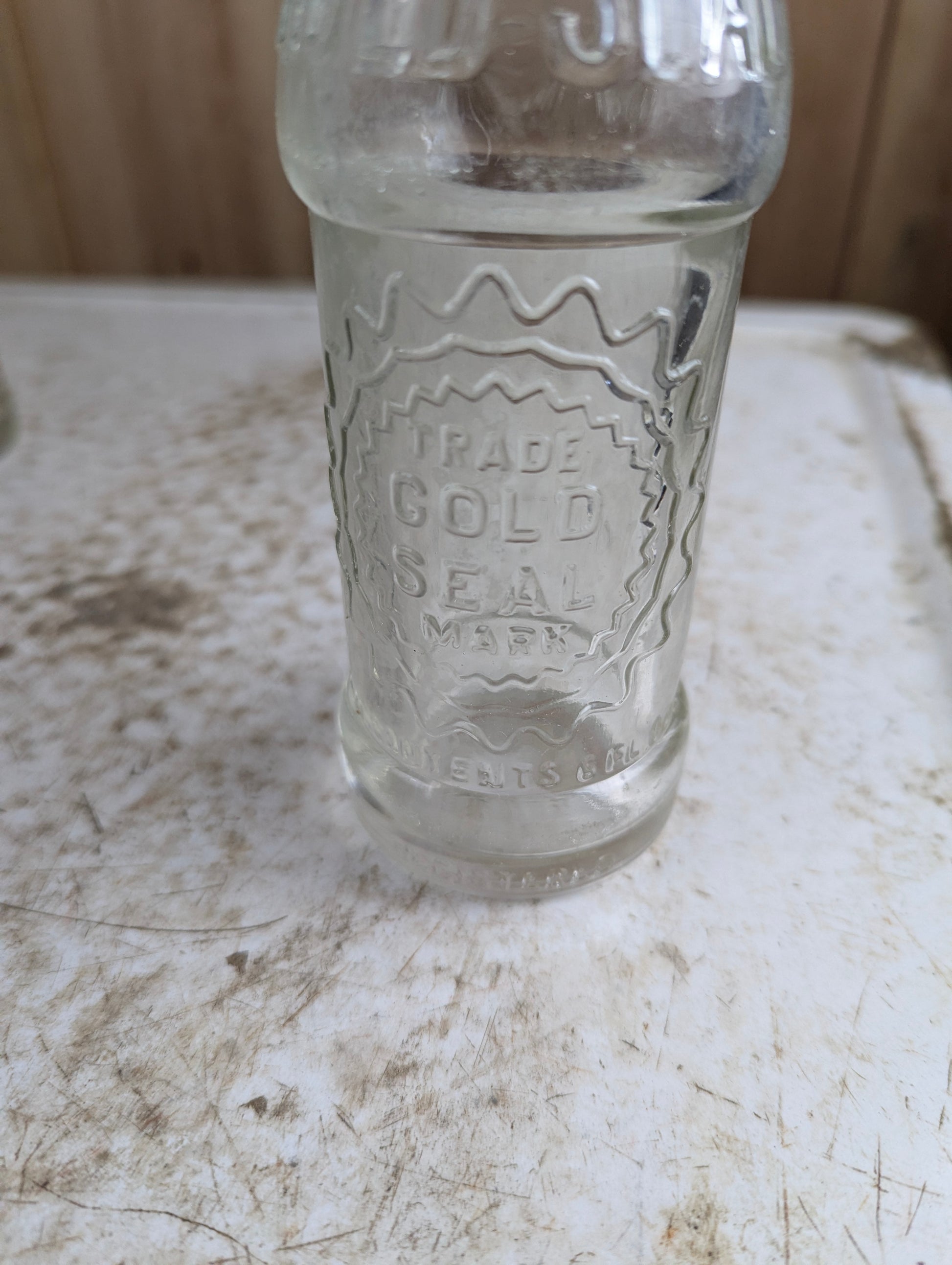 Antique Gold Seal Coca-Cola Canada 6oz Embossed Glass Soda Bottle - view 2