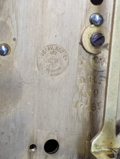 Antique Gustav Becker German Mission Oak Grandfather Clock - view 9