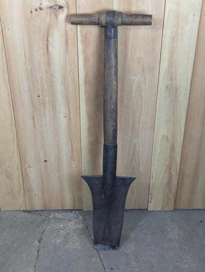 Antique Hand-Forged 19th Century Peat Earthworks Spade