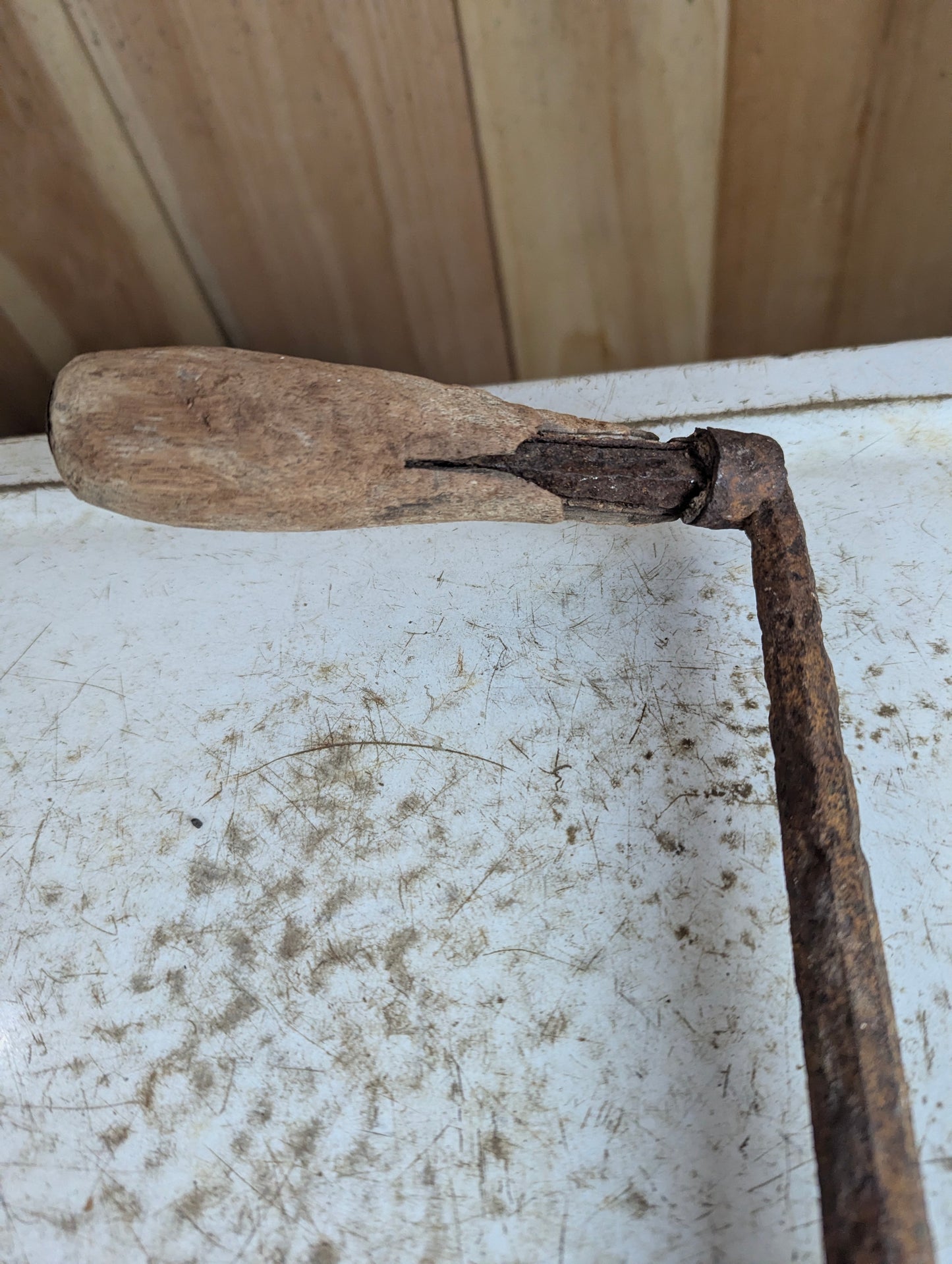 Antique Hand Forged Router Draw Knife - view 3