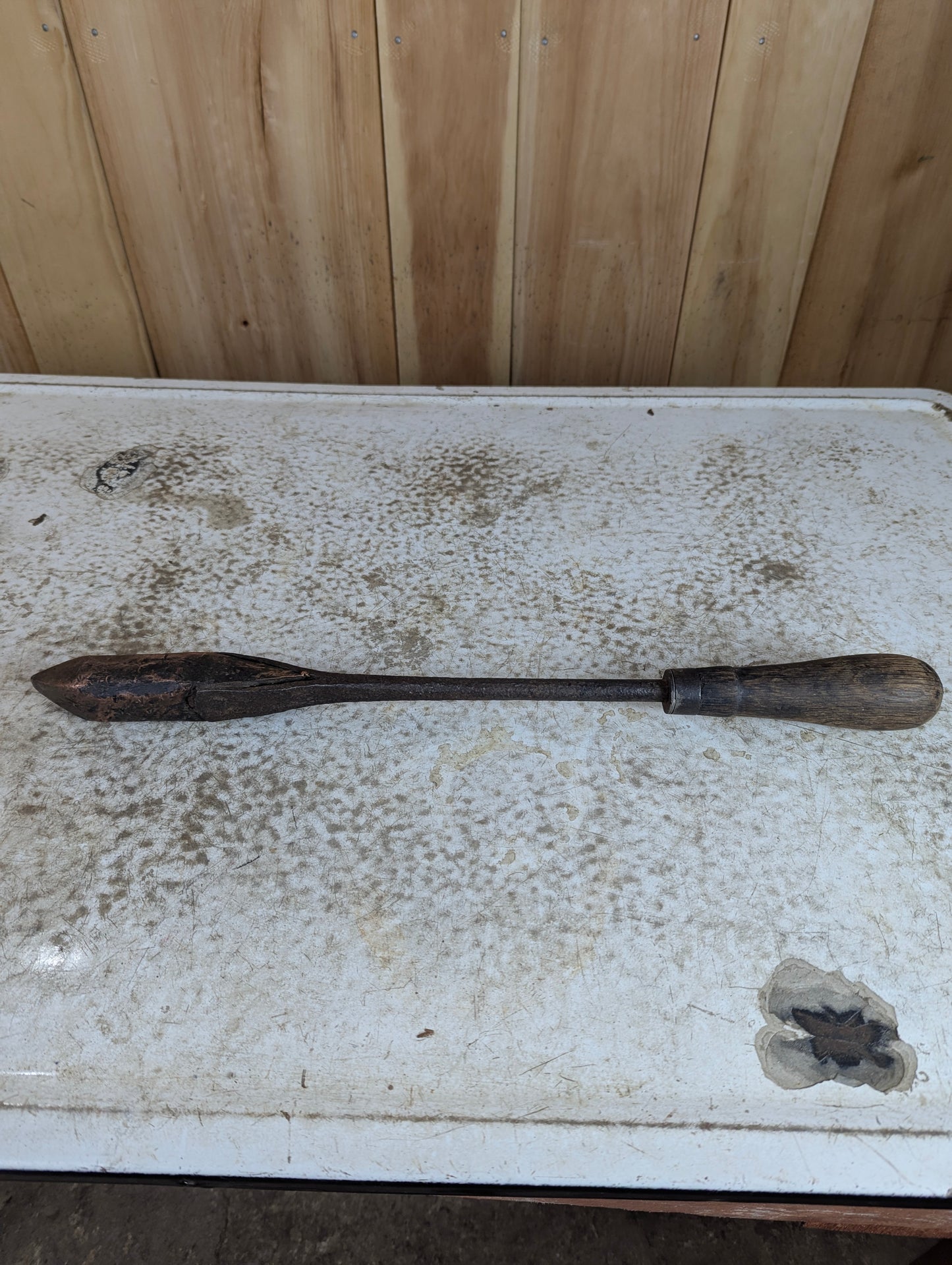 Antique Hand-wrought Copper Soldering Iron