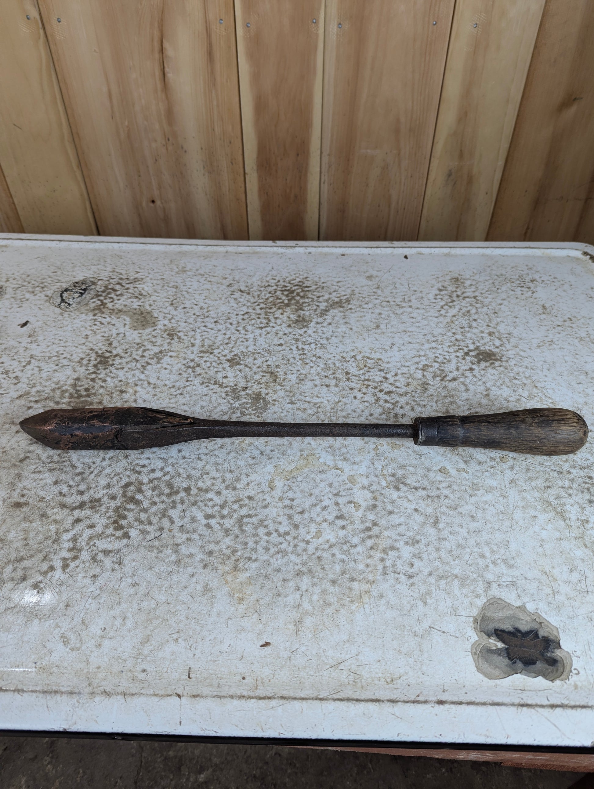 Antique Hand-wrought Copper Soldering Iron