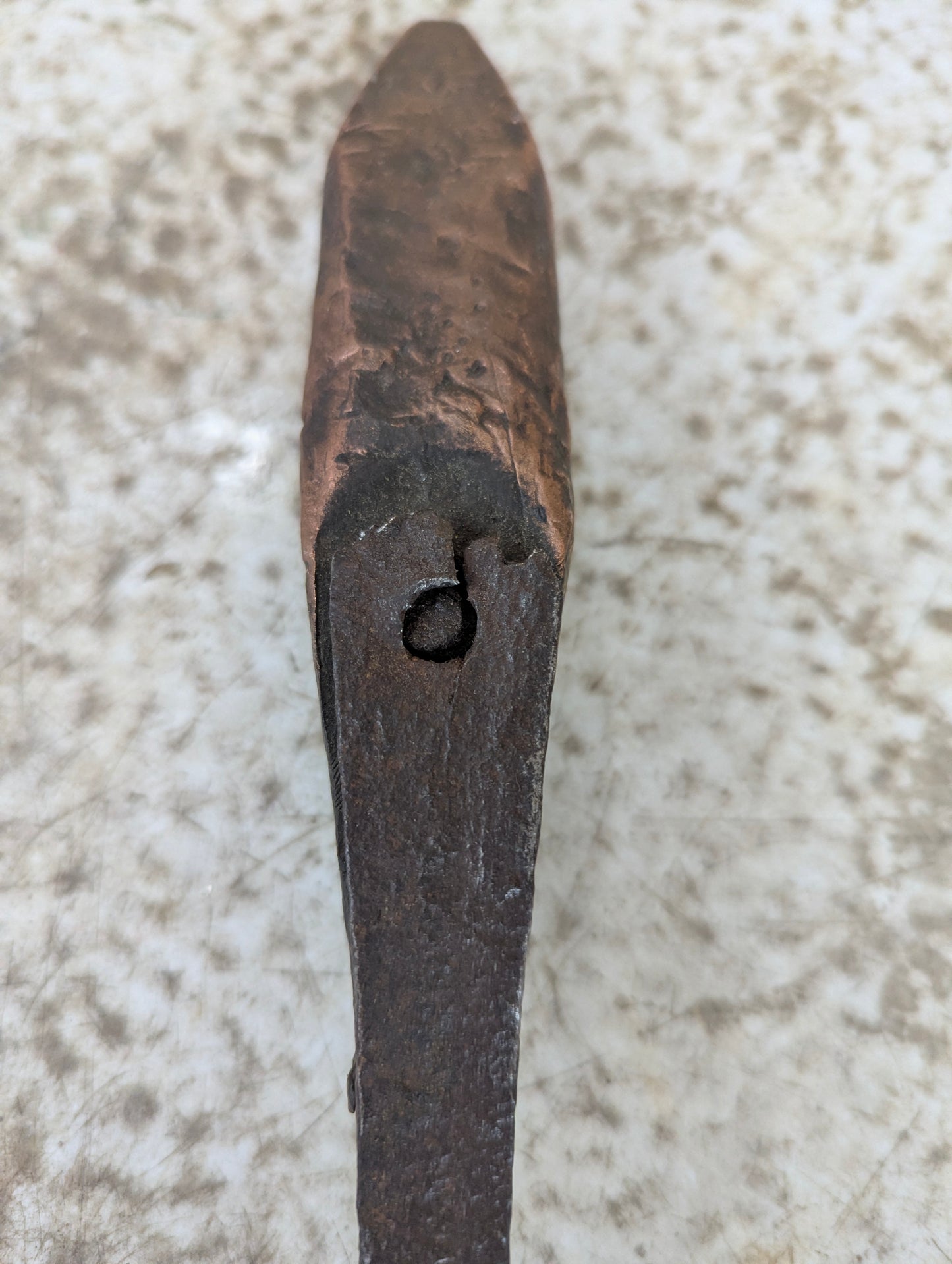 Antique Hand-wrought Copper Soldering Iron - view 5