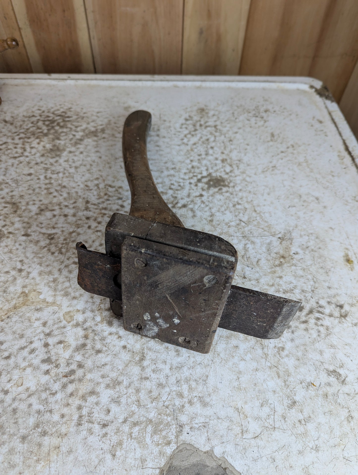 Antique Handmade Floor Scraper - view 2