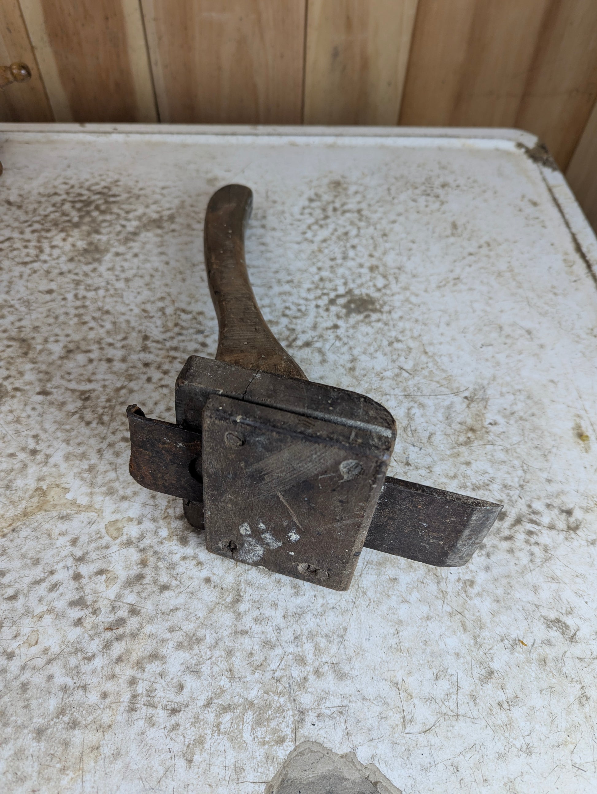 Antique Handmade Floor Scraper - view 2