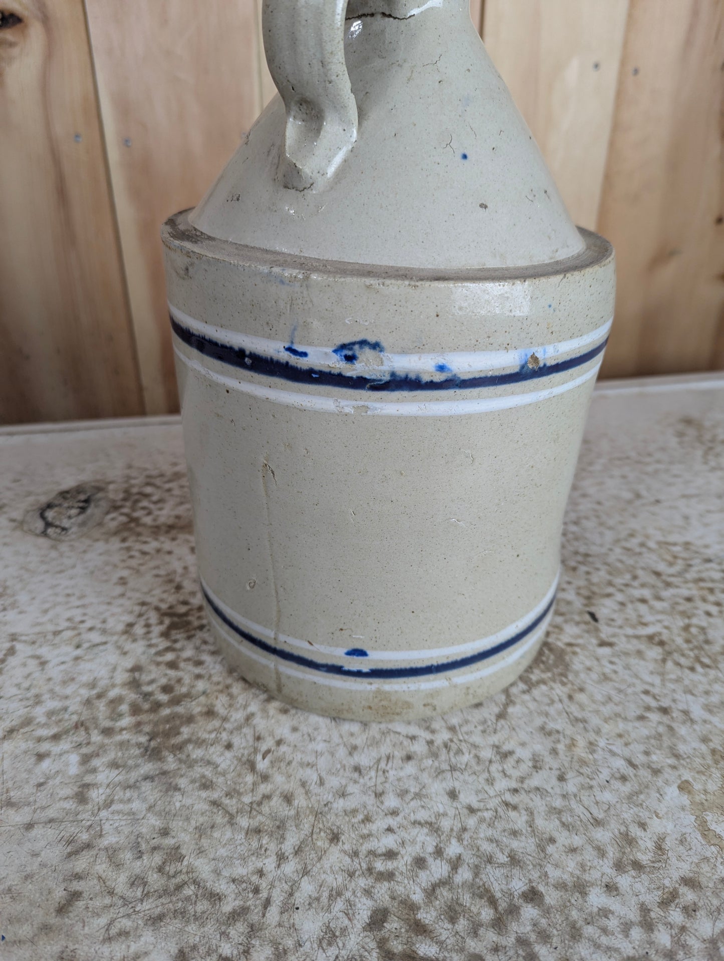 Antique Henry K. Wompole Stoneware Chemist Jug - view 4