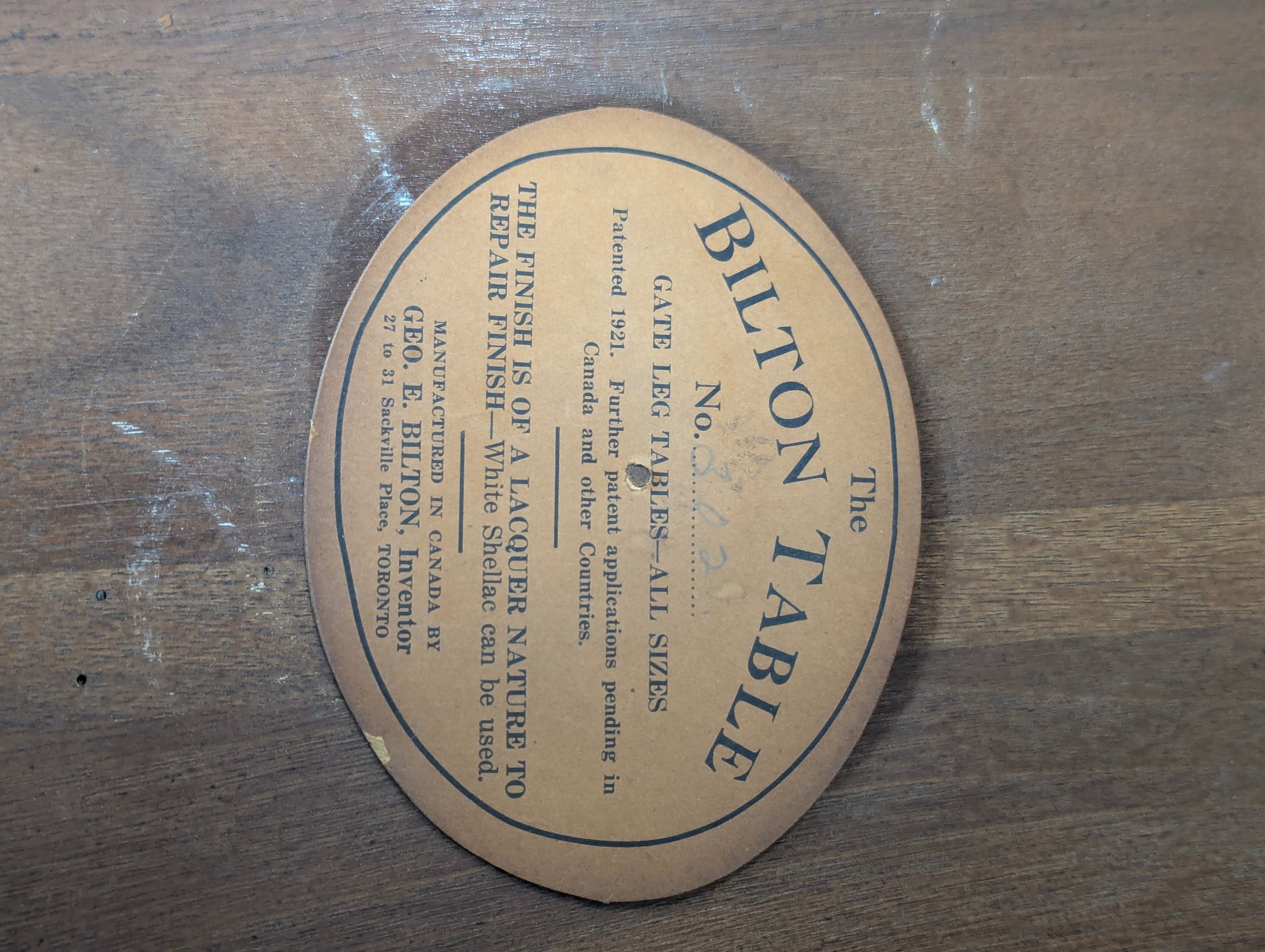 Antique Hilton Half Moon Side Table - view 7