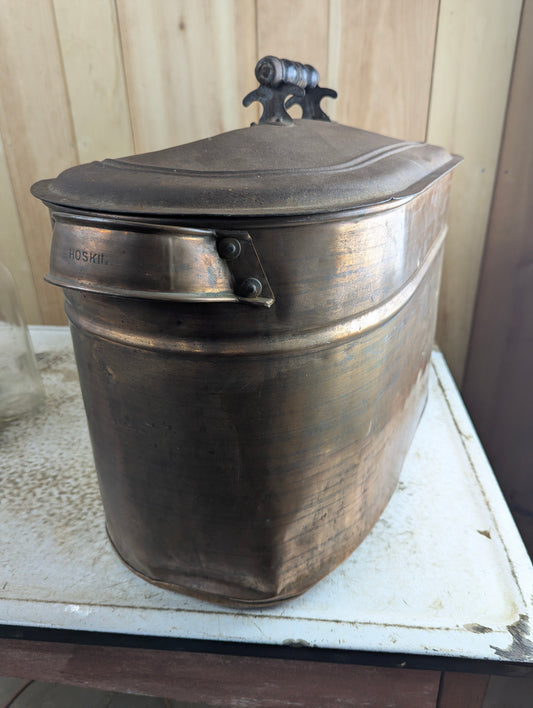 Antique Hoskin Copper Boiler with Lid