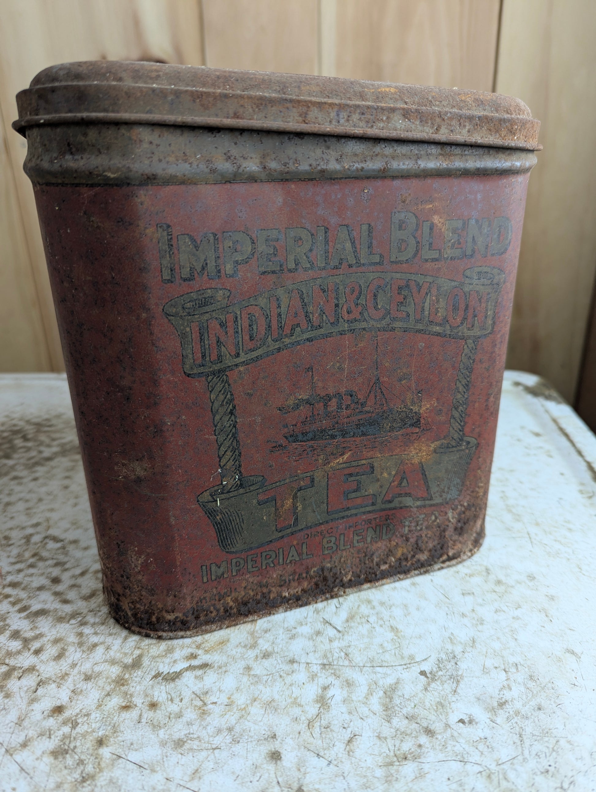 Antique Imperial Blend Indian and Ceylon Tea Tin