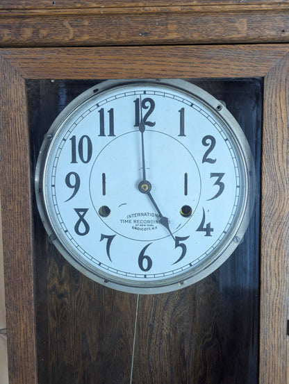 Antique International Time Recording Company (IBM) Punch Clock - view 2