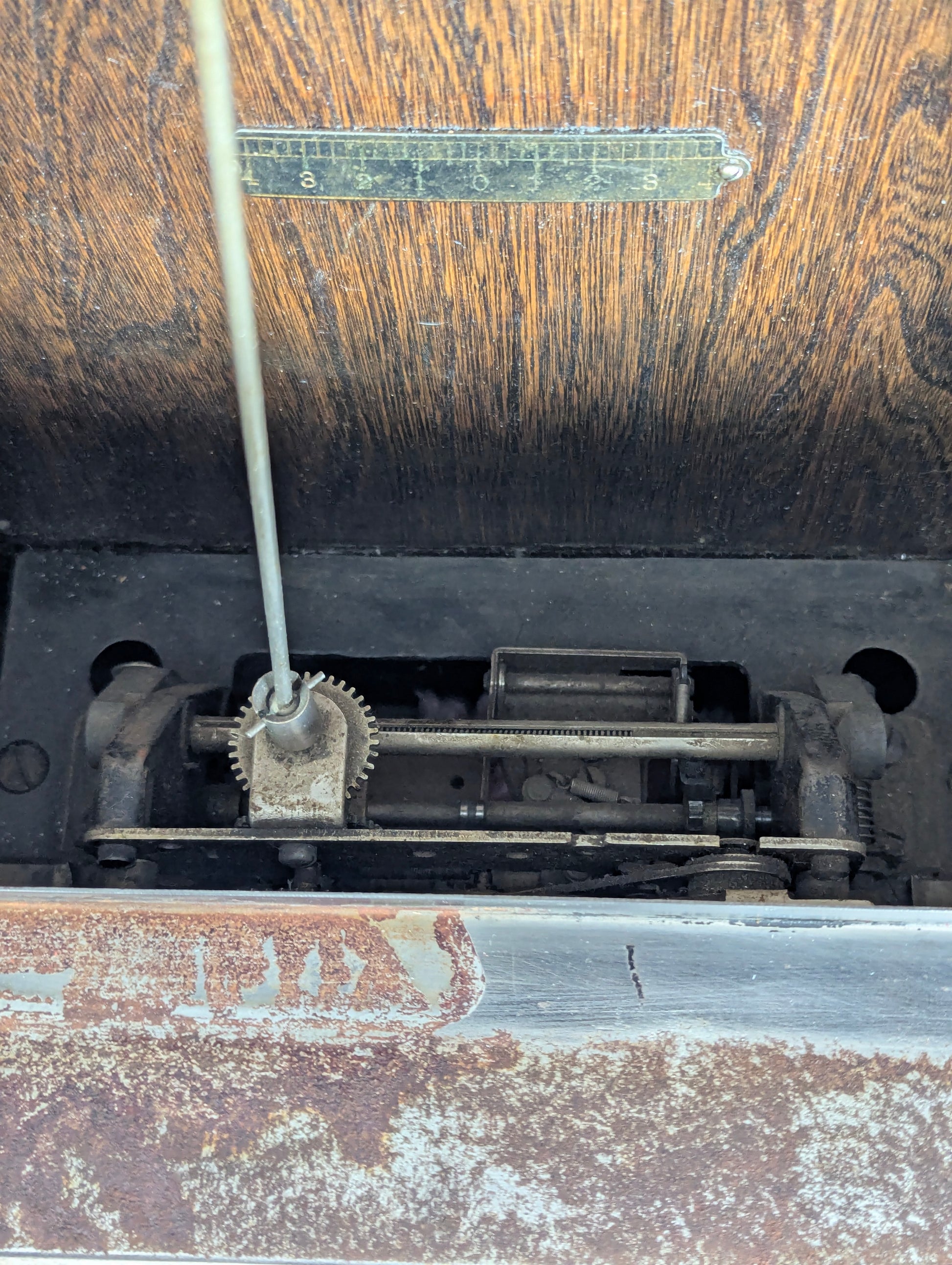 Antique International Time Recording Company (IBM) Punch Clock - view 6