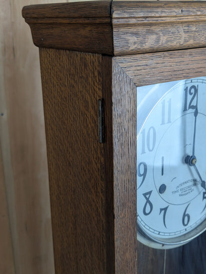 Antique International Time Recording Company (IBM) Punch Clock - view 7