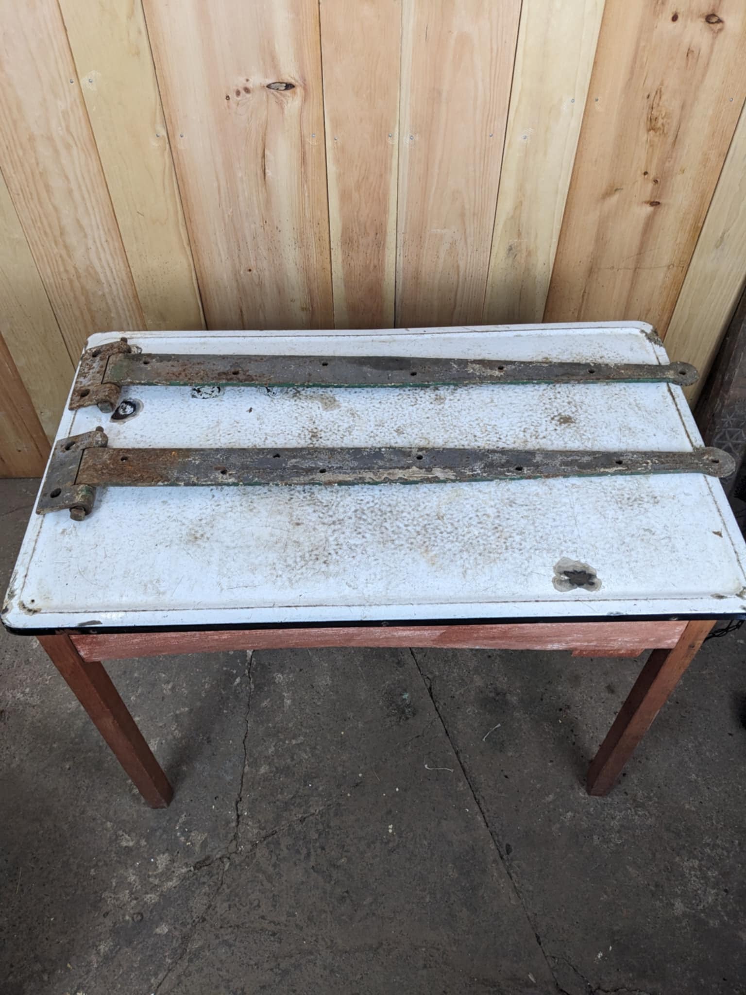 Antique Iron Hinges - view 2