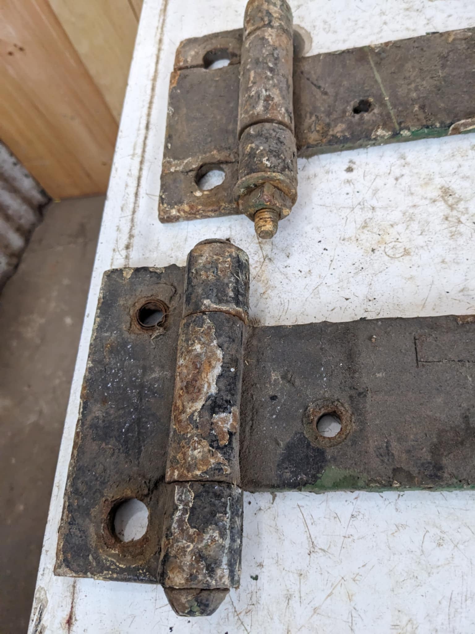 Antique Iron Hinges - view 5