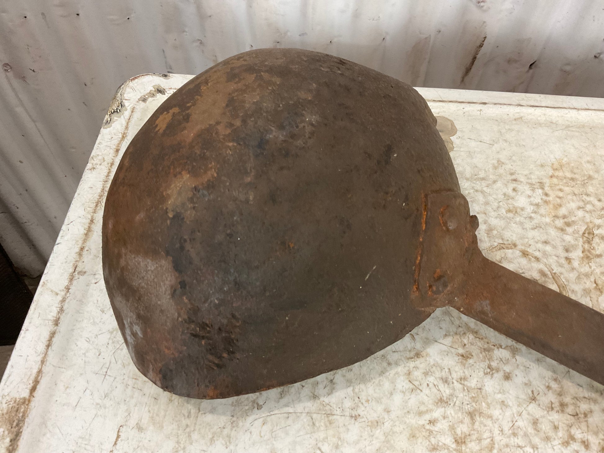 Antique Iron Smelting Ladle - view 4