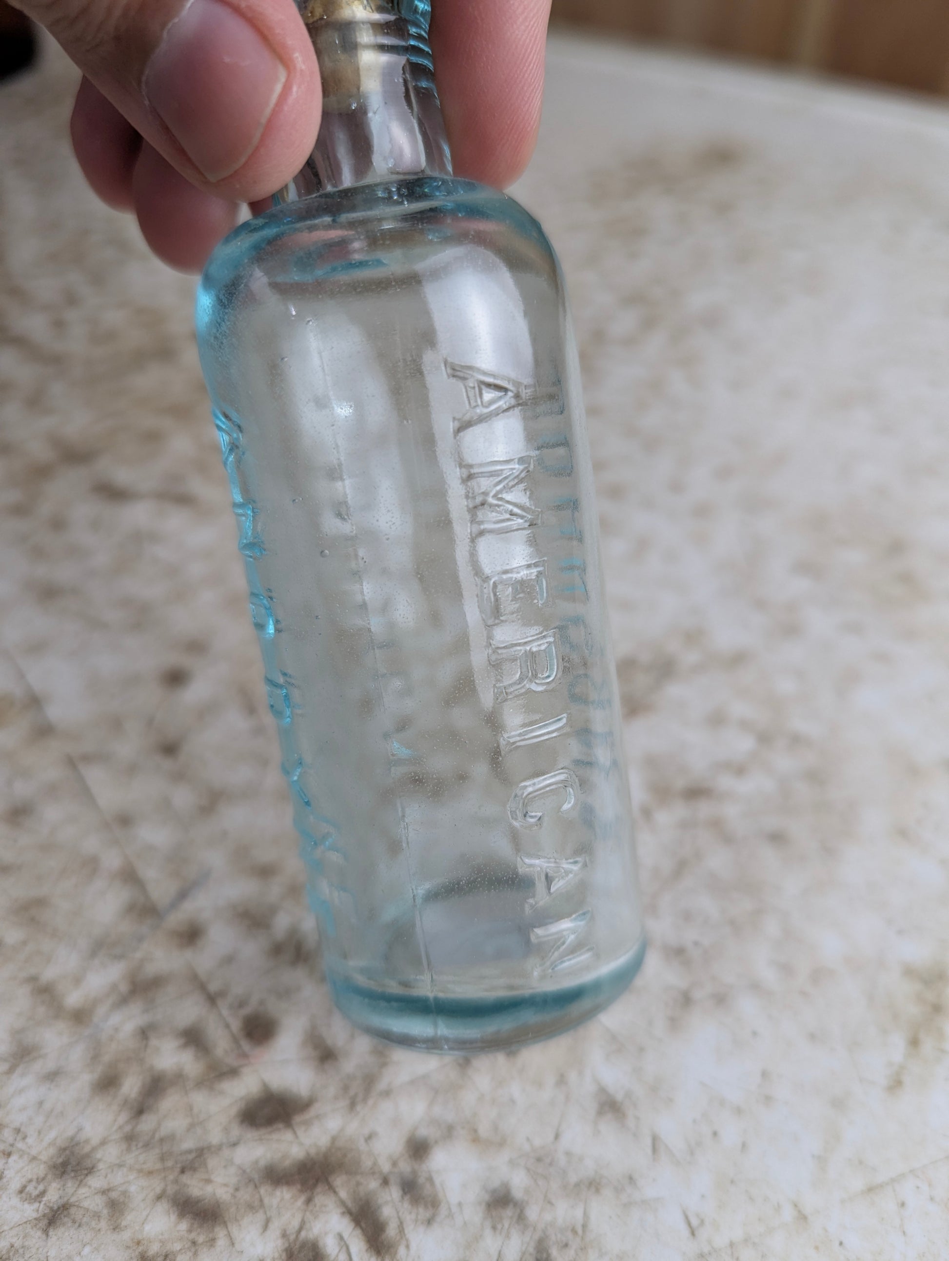 Antique Johnson's American Anodyne Liniment Patent Medicine Bottle - view 2