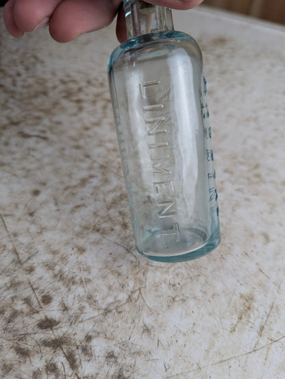 Antique Johnson's American Anodyne Liniment Patent Medicine Bottle - view 4