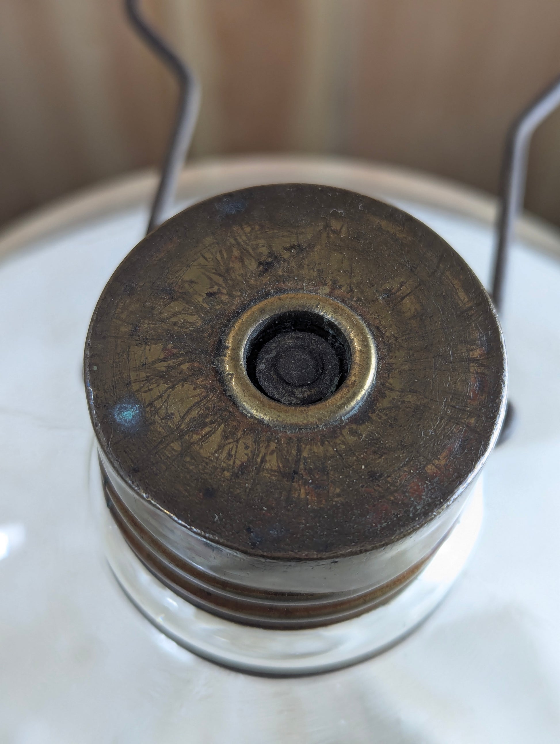 Antique Large Glass Kerosene Stove Fuel Jug - view 2